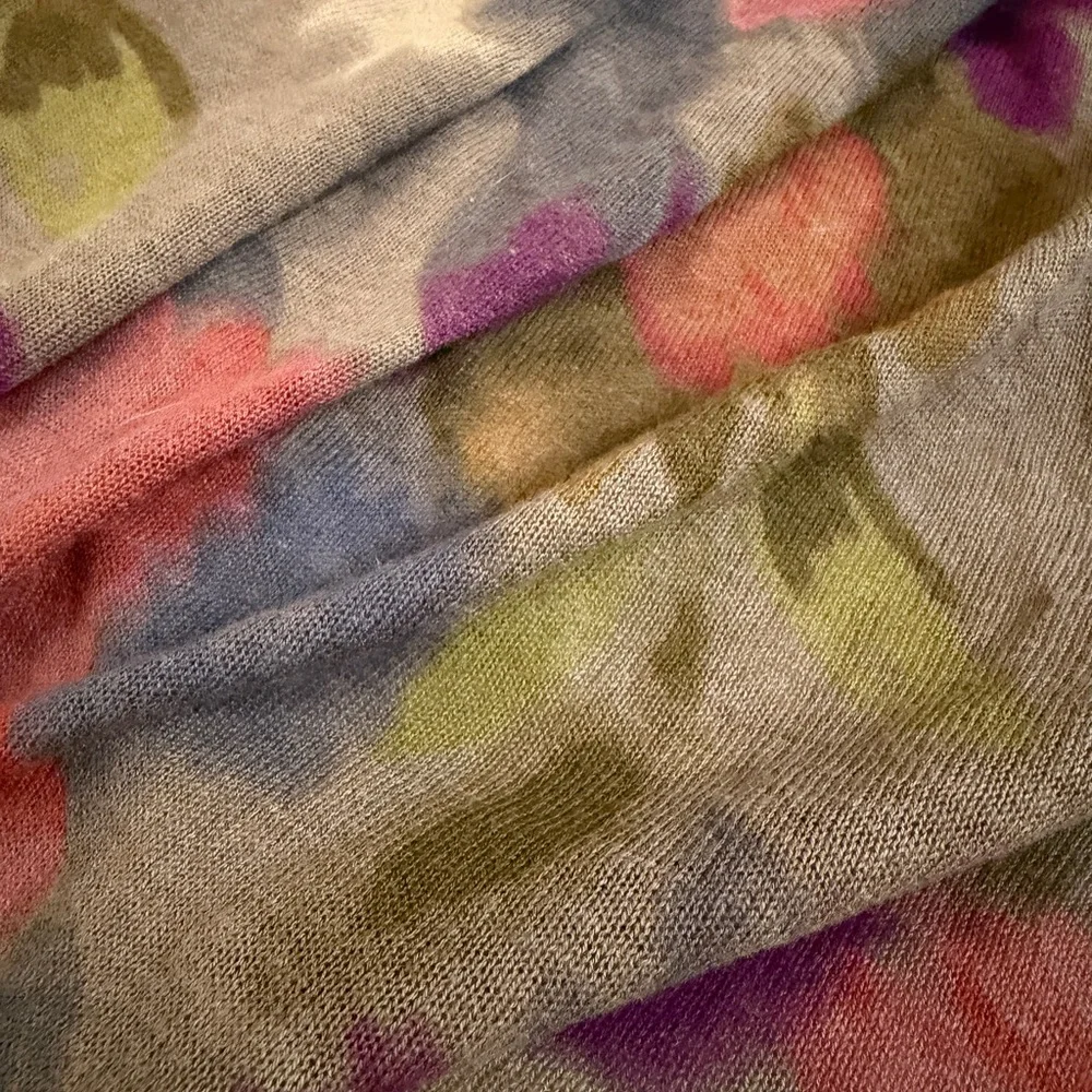 Anthropologie Floral Wrap Cropped Sweater - Picture 4 of 5